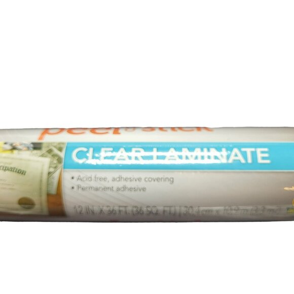 Duck Peel N Stick Easy Laminate Adhesive 12" x 36' Protector Shelf Liner Clear - Picture 3 of 6